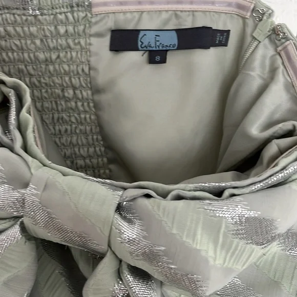 Eva Franco Strapless Mini Dress in Light Green - Picture 6 of 6